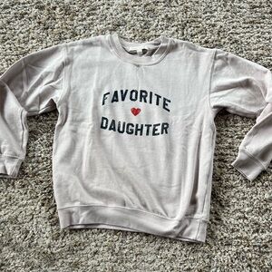 Favorite Daughter Sweatshirt - cream with navy and red